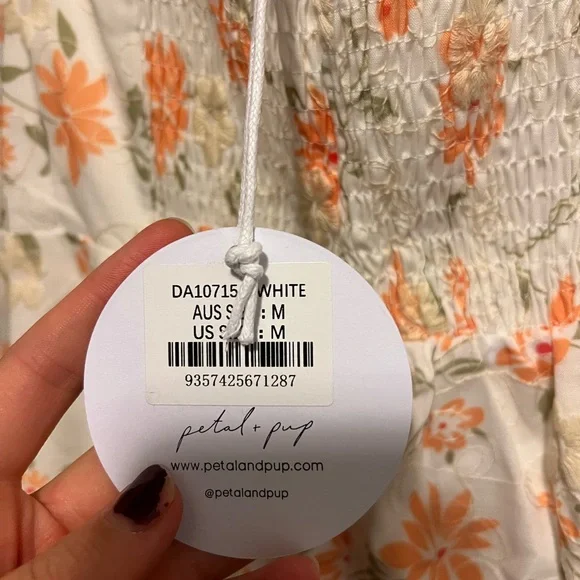 Petal & Pup Floral White Dress - Picture 9 of 9